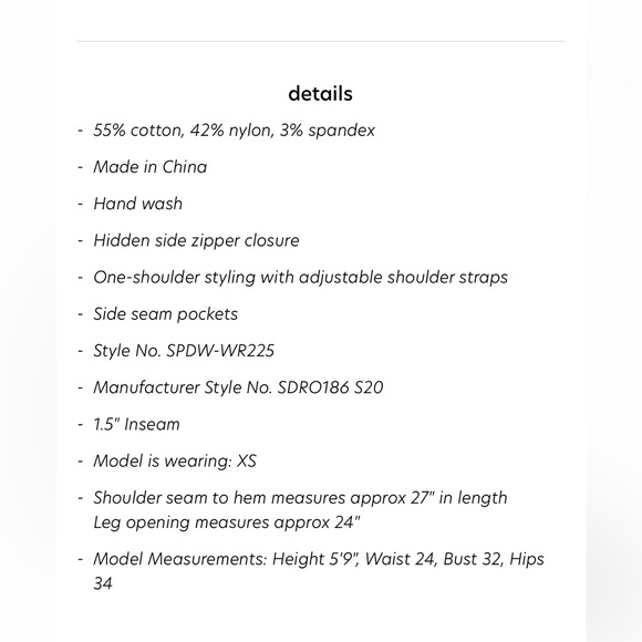 NWT Superdown Ramona Double Strap Romper Shorts Dusty Blue XL - Picture 10 of 11